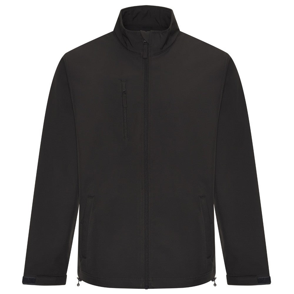 Charcoal - Front - PRO RTX Mens Three Layer Soft Shell Jacket