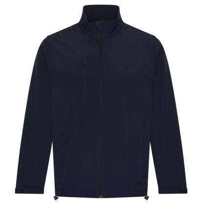 Navy - Front - PRO RTX Mens Three Layer Soft Shell Jacket