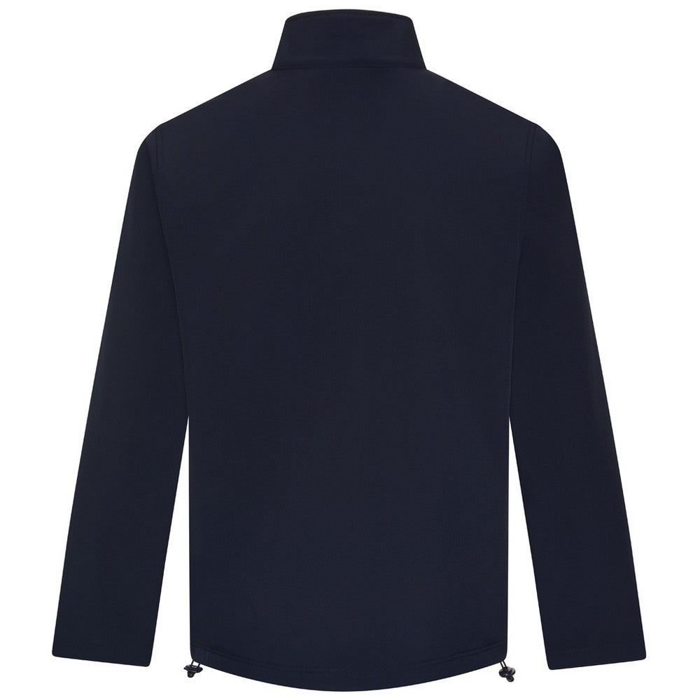 Navy - Back - PRO RTX Mens Three Layer Soft Shell Jacket