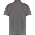 Charcoal - Back - Kustom Kit Mens Workforce Regular Polo Shirt