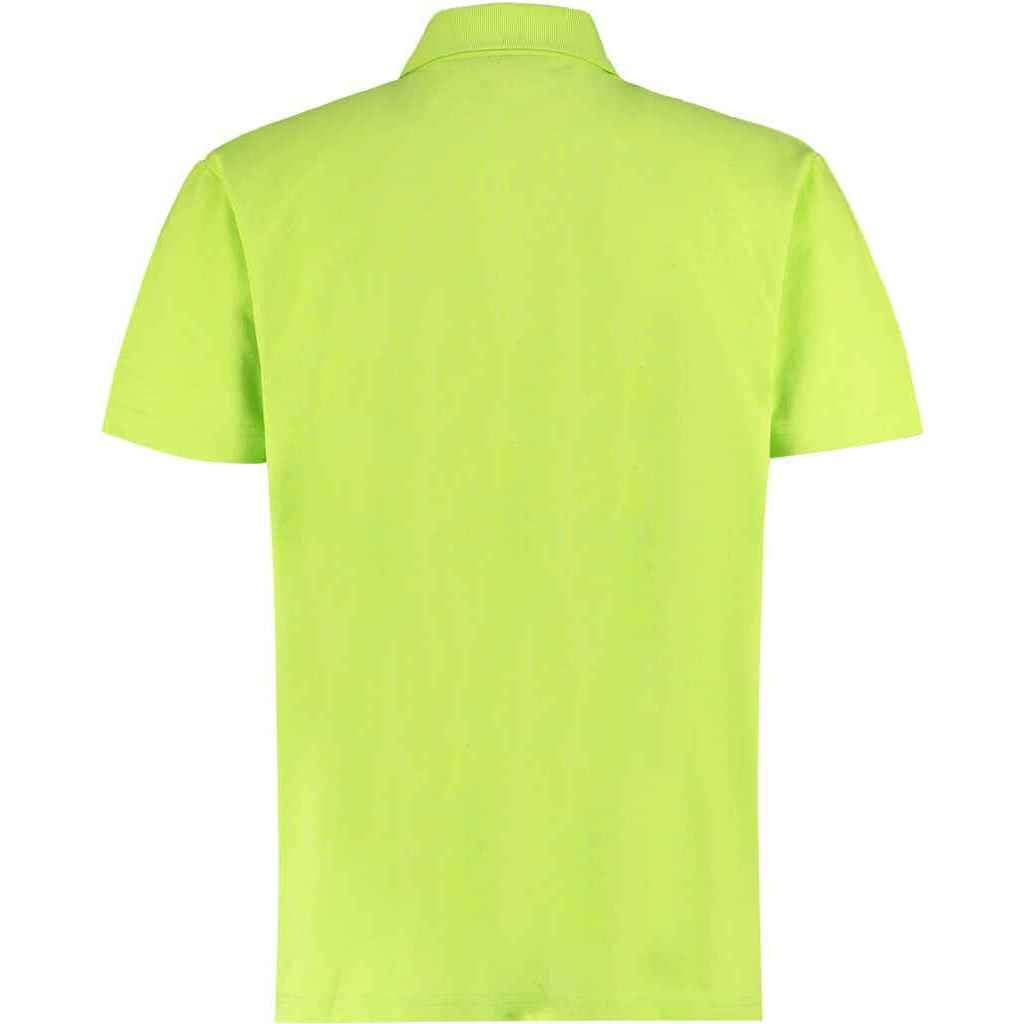 Lime - Back - Kustom Kit Mens Workforce Regular Polo Shirt