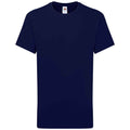 Deep Navy - Front - Fruit of the Loom Childrens-Kids Iconic 195 Plain T-Shirt