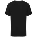 Black - Back - Fruit of the Loom Childrens-Kids Iconic 195 Plain T-Shirt