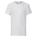 Heather Grey - Front - Fruit of the Loom Childrens-Kids Iconic 195 Plain T-Shirt