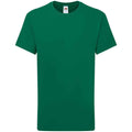 College Green - Front - Fruit of the Loom Childrens-Kids Iconic 195 Plain T-Shirt