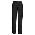 Black - Back - Russell Mens Polycotton Twill Work Trousers