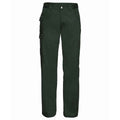Bottle Green - Front - Russell Mens Polycotton Twill Work Trousers