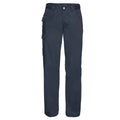 French Navy - Front - Russell Mens Polycotton Twill Work Trousers