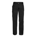 Black - Front - Russell Mens Polycotton Twill Work Trousers