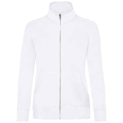White - Front - Fruit of the Loom Womens-Ladies Premium Sweatshirt