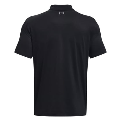 Black - Back - Under Armour Mens Tech Polo Shirt