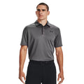 Graphite-Black - Side - Under Armour Mens Tech Polo Shirt