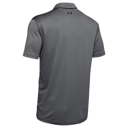 Graphite-Black - Back - Under Armour Mens Tech Polo Shirt