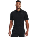 Black-Graphite - Side - Under Armour Mens Tech Polo Shirt