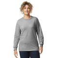 Sports Grey - Side - Gildan Unisex Adult Ultra Cotton Plain Long-Sleeved T-Shirt
