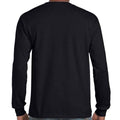 Black - Back - Gildan Unisex Adult Ultra Cotton Long-Sleeved T-Shirt