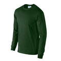 Forest Green - Side - Gildan Unisex Adult Ultra Cotton Long-Sleeved T-Shirt