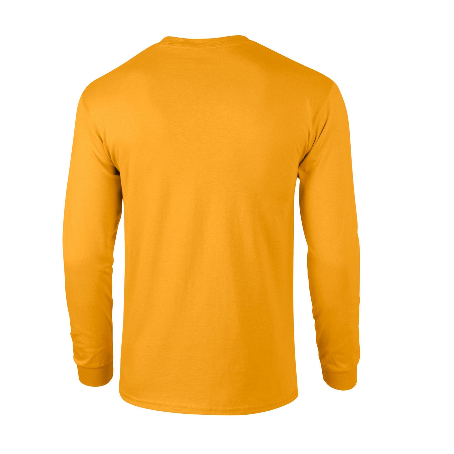 Gold - Back - Gildan Unisex Adult Ultra Cotton Long-Sleeved T-Shirt
