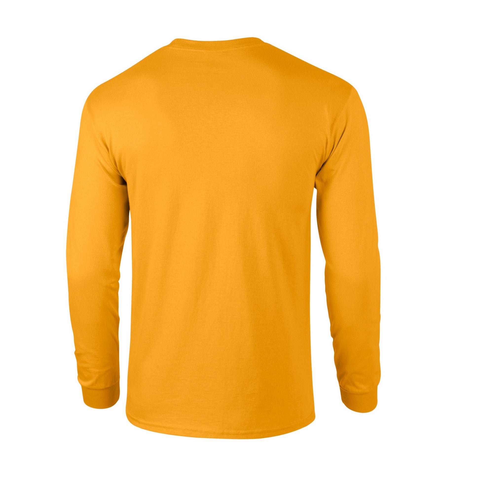Gold - Back - Gildan Unisex Adult Ultra Cotton Long-Sleeved T-Shirt