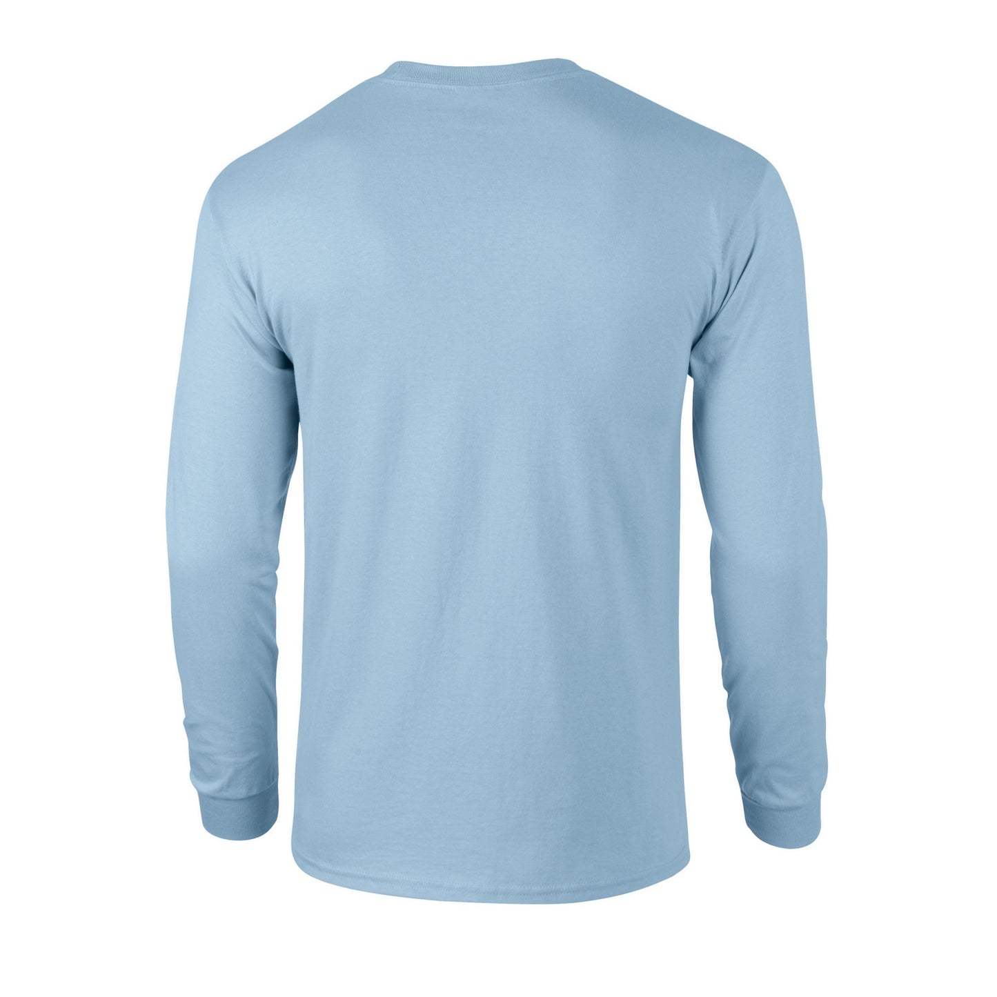 Light Blue - Back - Gildan Unisex Adult Ultra Cotton Long-Sleeved T-Shirt