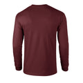 Maroon - Back - Gildan Unisex Adult Ultra Cotton Long-Sleeved T-Shirt