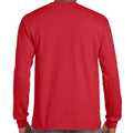 Red - Back - Gildan Unisex Adult Ultra Cotton Long-Sleeved T-Shirt