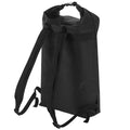 Black - Back - Bagbase Icon Roll-Top Backpack