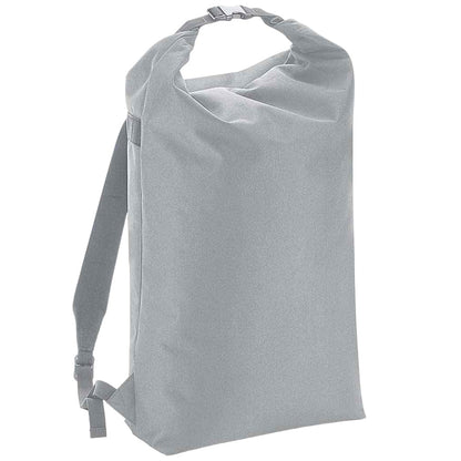 Light Grey - Front - Bagbase Icon Roll-Top Backpack