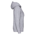 Heather Grey - Side - Fruit of the Loom Womens-Ladies Premium Hooded Lady Fit Hoodie