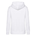 White - Back - Fruit of the Loom Womens-Ladies Premium Hooded Lady Fit Hoodie