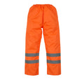 Orange - Front - Yoko Unisex Adult Waterproof Hi-Vis Over Trousers