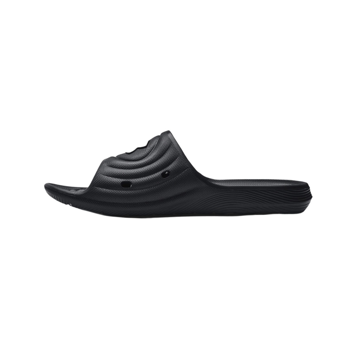 Black-White - Back - Under Armour Unisex Adult Locker IV Sliders