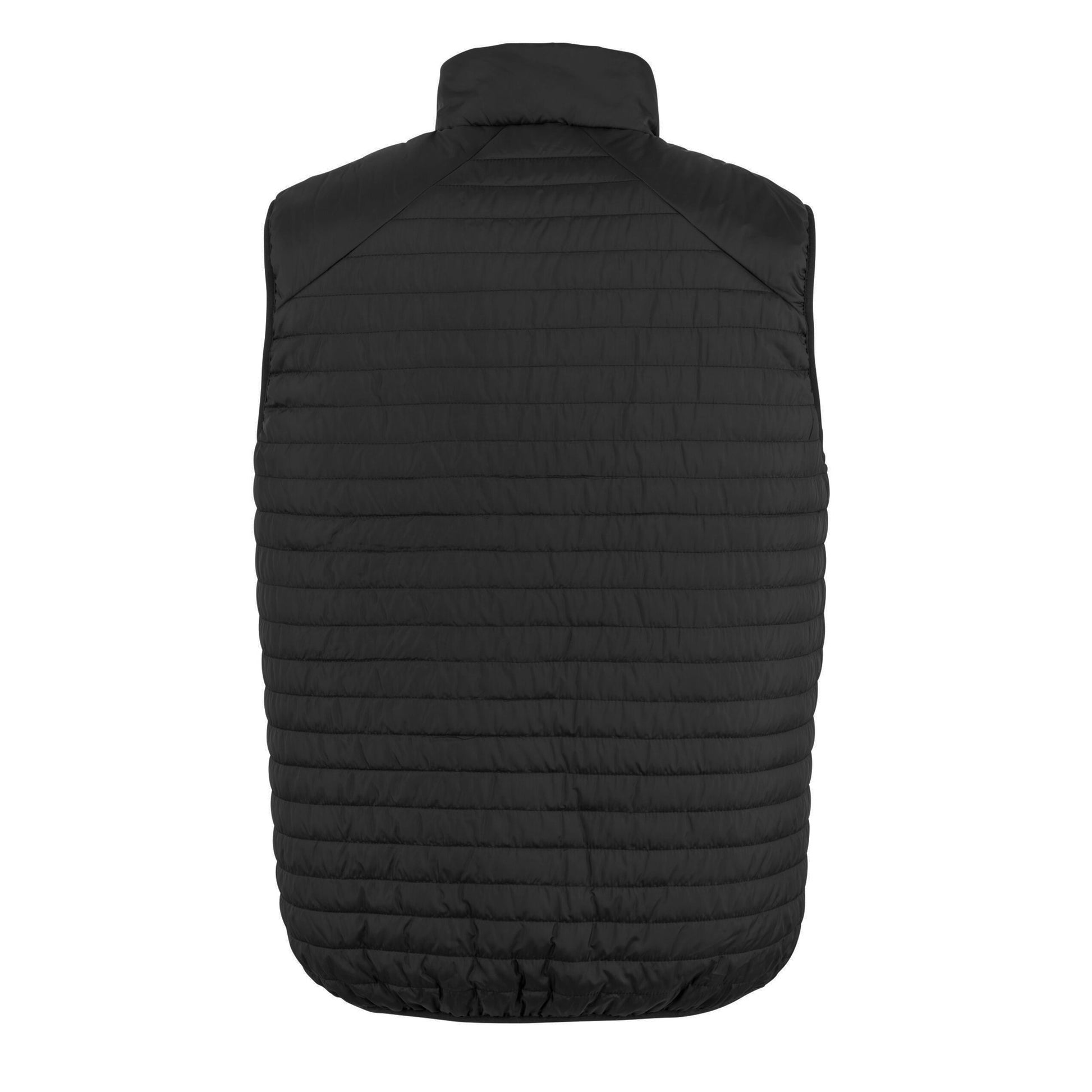 Black-Orange - Back - Result Unisex Adult Thermoquilt Gilet