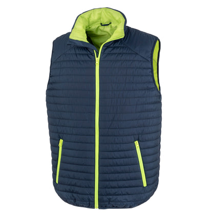 Navy - Front - Result Unisex Adult Thermoquilt Gilet