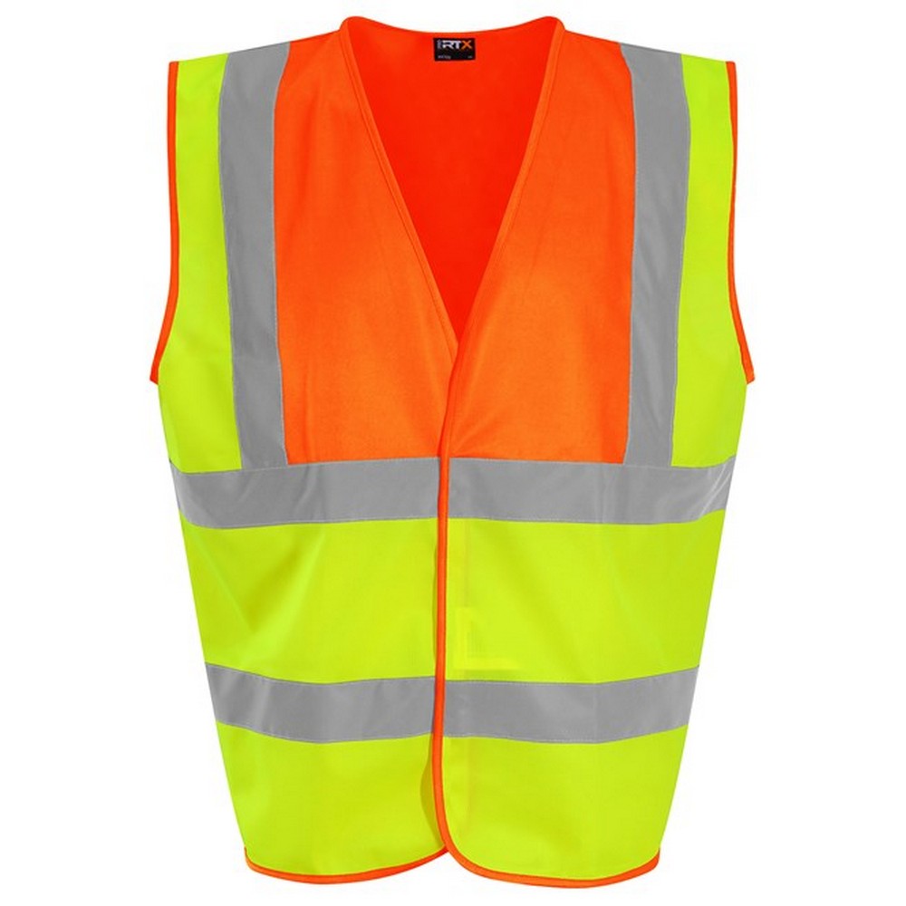 Yellow-Orange - Front - PRORTX Unisex Adult Waistcoat