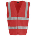 Red - Front - PRORTX Unisex Adult Waistcoat