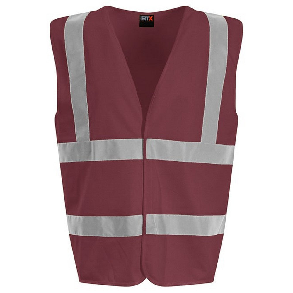 Maroon - Front - PRORTX Unisex Adult Waistcoat