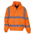 Orange - Front - Yoko Unisex Adult Classic Safety Bomber Jacket