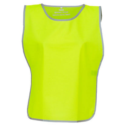 Yellow - Front - Yoko Unisex Adult Contrast Hi-Vis Tabard