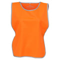 Orange - Front - Yoko Unisex Adult Contrast Hi-Vis Tabard