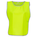 Yellow - Front - Yoko Unisex Adult Contrast Hi-Vis Tabard