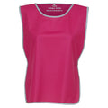 Raspberry - Front - Yoko Unisex Adult Contrast Hi-Vis Tabard