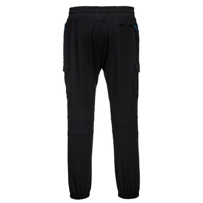Black - Back - Portwest Unisex Adult KX3 Flexible Slim Work Trousers
