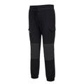 Black - Side - Portwest Unisex Adult KX3 Flexible Slim Work Trousers