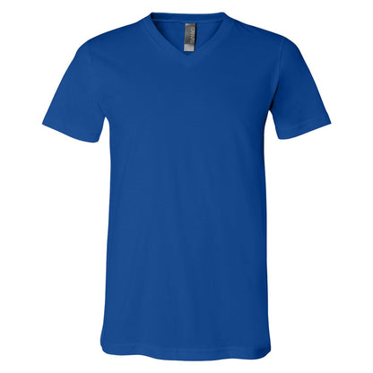 True Royal - Front - Bella + Canvas Unisex Adult Jersey V Neck T-Shirt