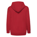 Red - Back - Fruit Of The Loom Childrens-Kids Classic Full Zip Hoodie