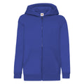 Royal Blue - Front - Fruit of the Loom Childrens-Kids Classic Full Zip Hoodie