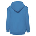 Azure Blue - Back - Fruit of the Loom Childrens-Kids Classic Full Zip Hoodie