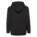 Black - Back - Fruit Of The Loom Childrens-Kids Classic Full Zip Hoodie