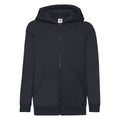 Deep Navy - Front - Fruit of the Loom Childrens-Kids Classic Full Zip Hoodie